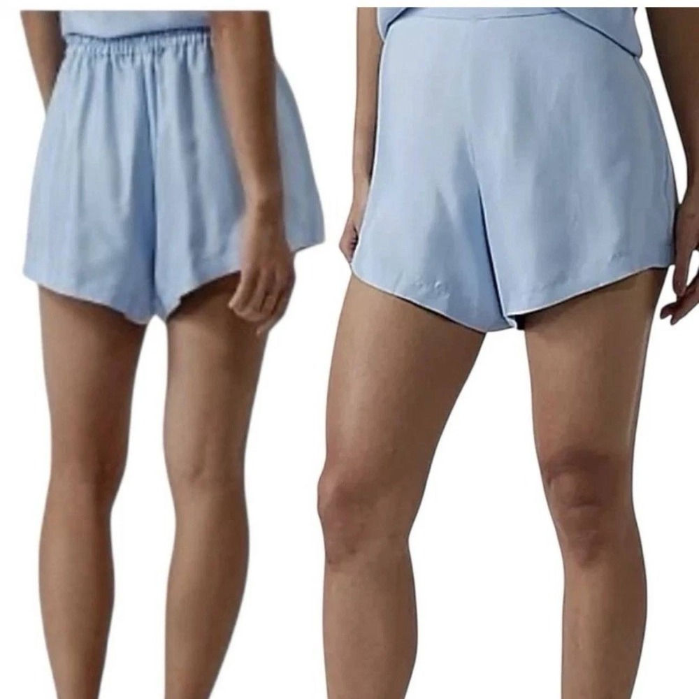 Athleta Calm Cool Short Light Blue Sleep Lounge Shorts Plus Size 2X